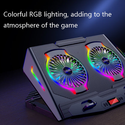 ICE COOREL USB Laptop Radiator Computer Mute Cooling Bracket, Colour: N9 Standard Version (Silver) - Cooling Pads by ICE COOREL | Online Shopping UK | buy2fix