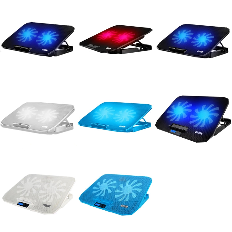 ICE COOREL N106 Laptop Base Adjustment Radiator Dual-Fan Notebook Cooling Bracket, Colour: Luxury Version (Knight Dark) - Cooling Pads by ICE COOREL | Online Shopping UK | buy2fix