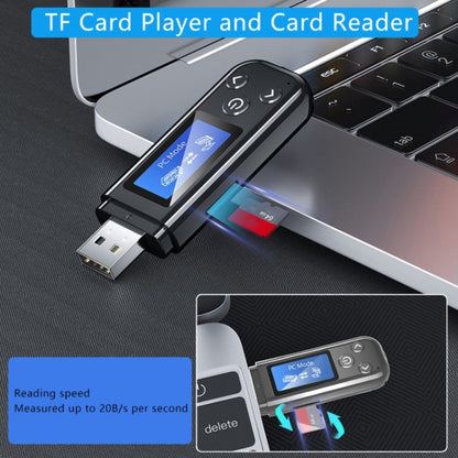 K15Pro With LCD Screen Bluetooth Adapter Audio Receiver Transmitter 3.5mm AUX Car Hands-Free - Bluetooth Adapters by buy2fix | Online Shopping UK | buy2fix