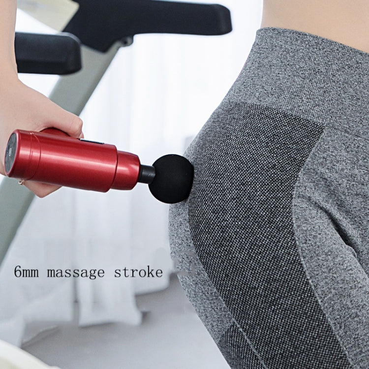 Fascia Massager Mini Electric Muscle Massager Portable Fitness Muscle Relaxing Massager Button(Dark Green) - Massage gun & Accessories by buy2fix | Online Shopping UK | buy2fix