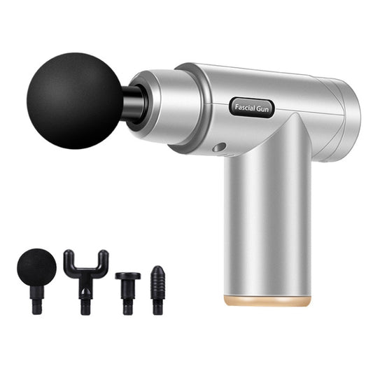 Fascia Massager Mini Electric Muscle Massager Portable Fitness Muscle Relaxing Massager LCD(Space Gray) - Massage gun & Accessories by buy2fix | Online Shopping UK | buy2fix