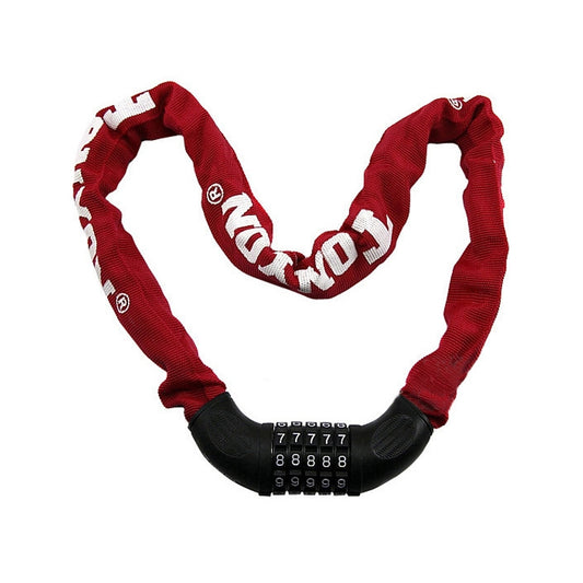 TONYON BG-TY-732 Bicycle Wire Lock Universal Password Chain Lock Motorcycle Electric Car Anti-Theft Lock(Red) - Bicycle Locks & Bicycle Pumps by TONYON | Online Shopping UK | buy2fix