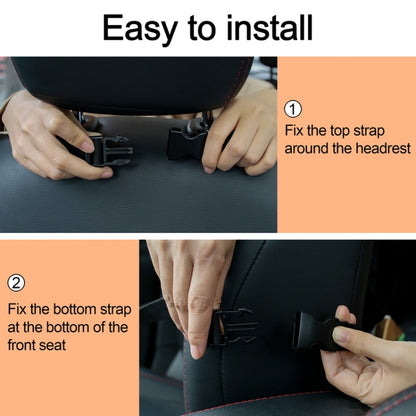 2 PCS Car Seat Back Hanging Bag Oxford Cloth Storage Bag(Black) by buy2fix