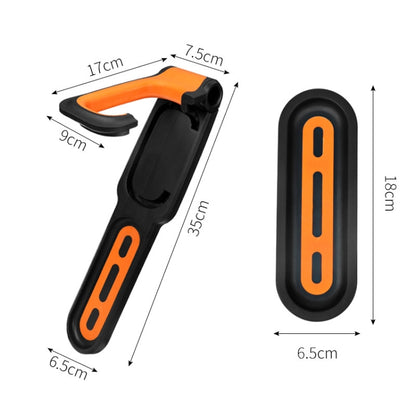 BG-R16 Bicycle Folding Wall Movable Hook Bicycle Mountain Bike Display Rack Parking Rack(Black White) by buy2fix