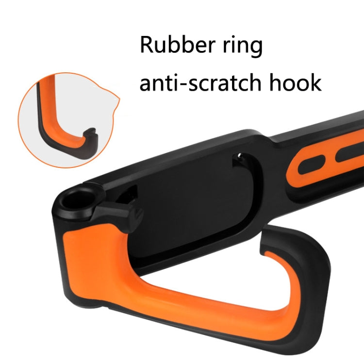 BG-R16 Bicycle Folding Wall Movable Hook Bicycle Mountain Bike Display Rack Parking Rack(Black Orange) by buy2fix