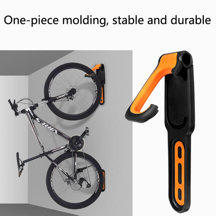 BG-R16 Bicycle Folding Wall Movable Hook Bicycle Mountain Bike Display Rack Parking Rack(Black Orange) by buy2fix