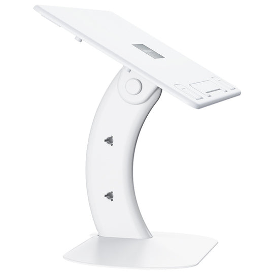 Oatsbasf 03363 support de rehaussement pour ordinateur portable support de bureau pliable portable multifonctionnel (blanc)