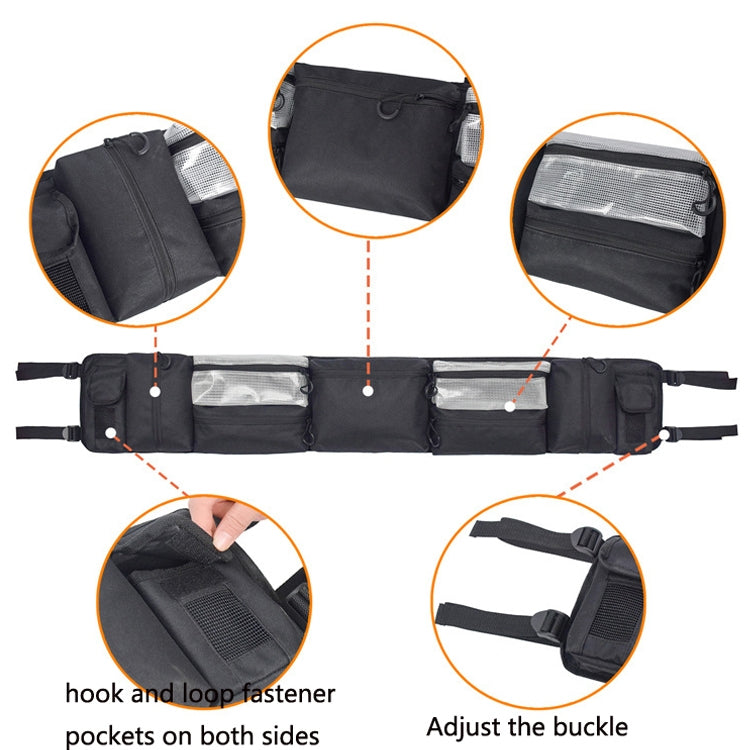 Large-Capacity Car Outdoor Bag Practical And Wear-Resistant Riding Front Bag(Black) - Bags & Luggages by buy2fix | Online Shopping UK | buy2fix