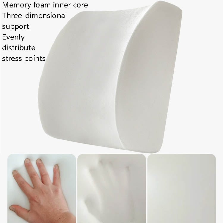 Office Waist Cushion Car Pillow With Pillow Core, Style: Memory Foam(Mesh Rose Red) - Cushions & Pillows by buy2fix | Online Shopping UK | buy2fix