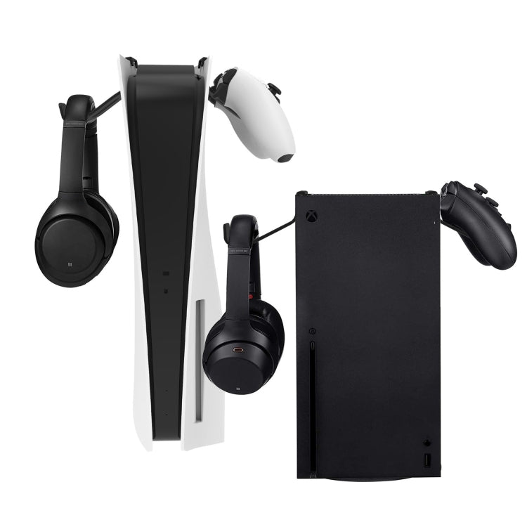 GP-510 Storage Bracket For PS5 / XBOX / XSX Controller / Headset(Black) by buy2fix