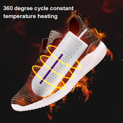 10W Household Shoe Dryer Shoe Deodorant Shoe Dryer Smart Timed Folding Shoe Baker Socks Dryer With Purple Lamp EU Plug - Dryers & Accessories by buy2fix | Online Shopping UK | buy2fix