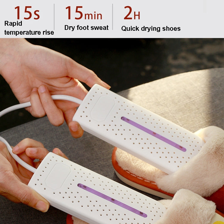10W Household Shoe Dryer Shoe Deodorant Shoe Dryer Smart Timed Folding Shoe Baker Socks Dryer With Purple Lamp EU Plug - Dryers & Accessories by buy2fix | Online Shopping UK | buy2fix
