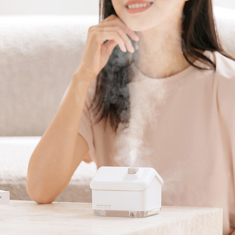 QB2020-008-G1 Mini Snow House Air Humidifier USB Bedroom Christmas Humidifier(Green) - Air Purifiers & Accessories by buy2fix | Online Shopping UK | buy2fix