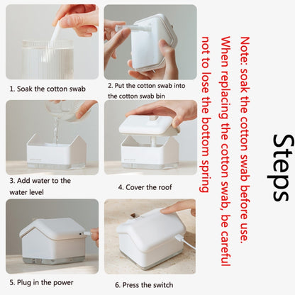 QB2020-008-G1 Mini Snow House Air Humidifier USB Bedroom Christmas Humidifier(White) - Air Purifiers & Accessories by buy2fix | Online Shopping UK | buy2fix