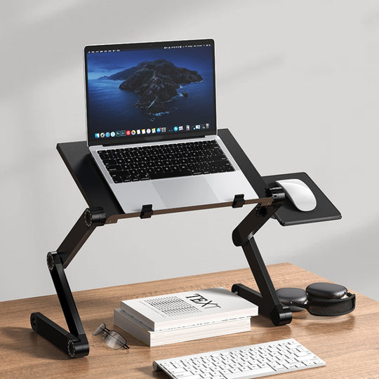 Oatsbasf Support d'ordinateur de Bureau Pliant pour Ordinateur Portable Support de Rangement Portable de Levage Pliable, Style: L01 Noir