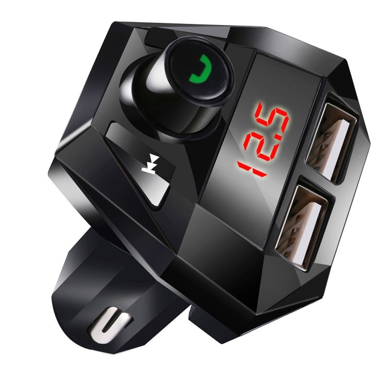 G18 Car Bluetooth Hands-Free MP3 Player Dual USB Bluetooth Charge FM Transmitter Bluetooth Receiver(Black) - Bluetooth Car Kits by buy2fix | Online Shopping UK | buy2fix
