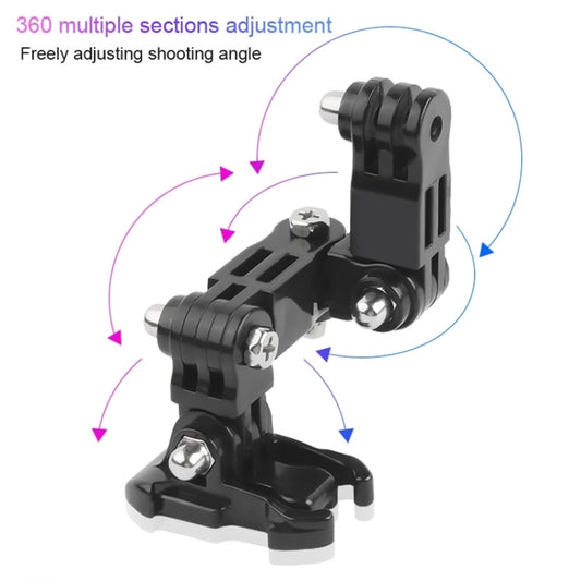 2 Set Cycling Helmet Adhesive Multi-Joint Arm Fixed Mount Set for GoPro Hero11 Black / HERO10 Black / GoPro HERO9 Black / HERO8 Black / HERO7 /6 /5 /5 Session /4 Session /4 /3+ /3 /2 /1, DJI Osmo Action and Other Action Cameras Top Combo Kit -  by buy2fix | Online Shopping UK | buy2fix