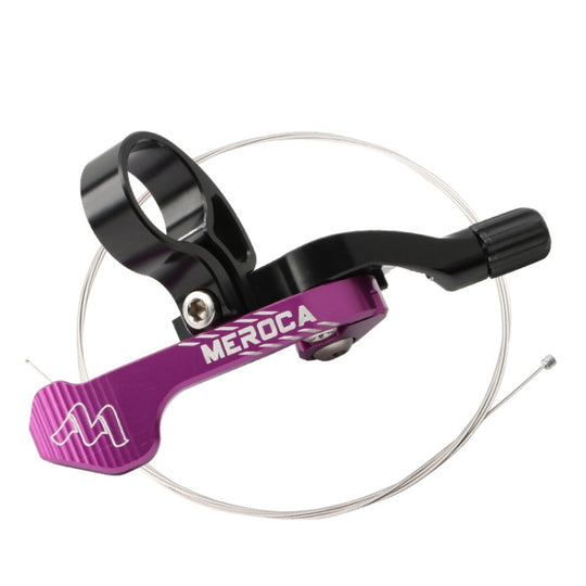 MEROCA Contrôleur de pipeline télescopique pour vélo, interrupteur de commande de pipeline assis (noir violet)