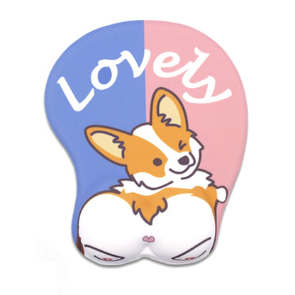 Silicone Hand Rest Thickened Wrist Mouse Pad(RJ-013 Love Kiki) by buy2fix