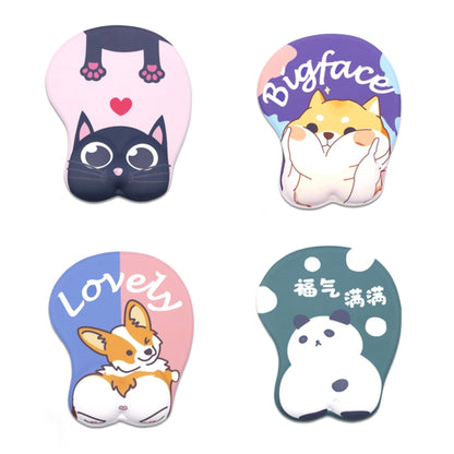 Silicone Hand Rest Thickened Wrist Mouse Pad(RJ-013 Love Kiki) by buy2fix