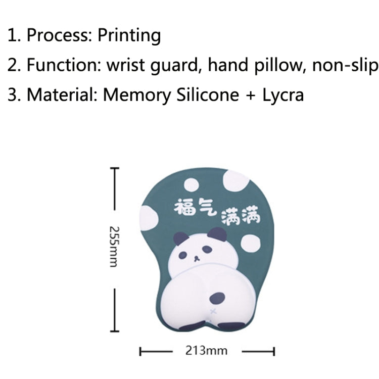 Silicone Hand Rest Thickened Wrist Mouse Pad(RJ-014 Blessing Full) by buy2fix