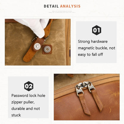 K805 Waterproof Batik Canvas Camera Backpack Outdoor Liner Shoulder Photography Bag(Grey) by buy2fix