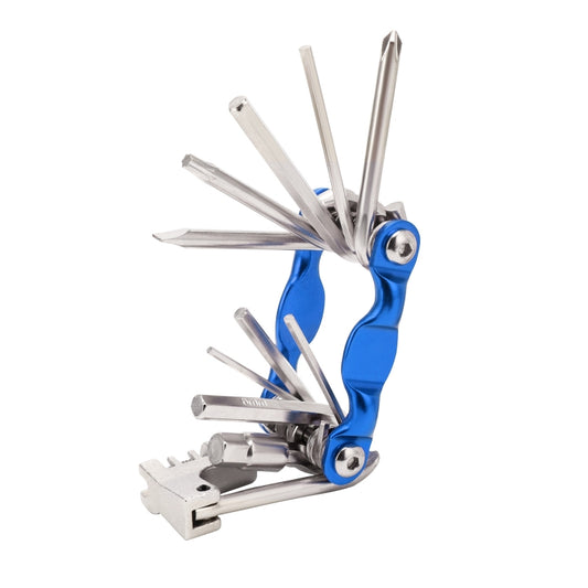 BG-9835D Bicycle Multi-Function Maintenance Curved 11 In 1 Tool Mountain Highway Bike With Interception Machine Combination Tool(blue) - Maintenance tools by buy2fix | Online Shopping UK | buy2fix