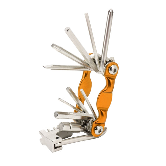 BG-9835D Bicycle Multi-Function Maintenance Curved 11 In 1 Tool Mountain Highway Bike With Interception Machine Combination Tool(gold) - Maintenance tools by buy2fix | Online Shopping UK | buy2fix