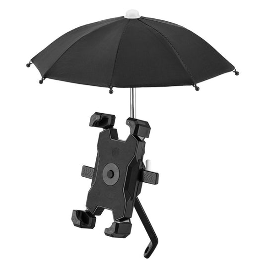 CYCLINGBOX Support de téléphone portable pour vélo avec cadre de téléphone portable Parasol Rider, style : installation de rétroviseur (noir)