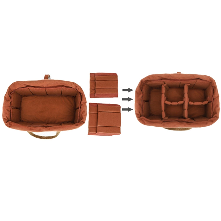 K707 Portable SLR Lens Liner Bag Camera Storage Bag(Khaki) by buy2fix