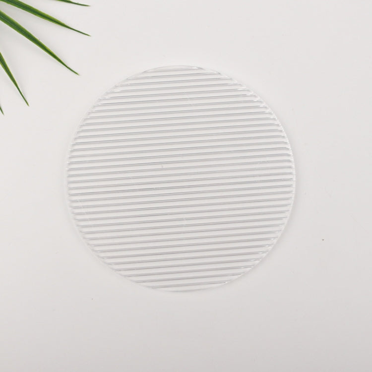 Round Diameter 15cm Acrylic Texture Background Board Photo Props Decorative Geometric Ornaments(Thick Stripes) - Acrylic Props by buy2fix | Online Shopping UK | buy2fix
