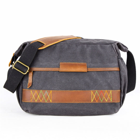 3037 SLR Camera Bag Shoulder Waterproof Messenger Camera Bag(Gray)