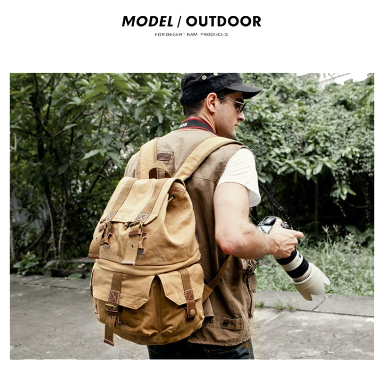 FB-1235-32 SLR Camera Canvas Bag Casual Shoulder Digital Bag(Green) by buy2fix