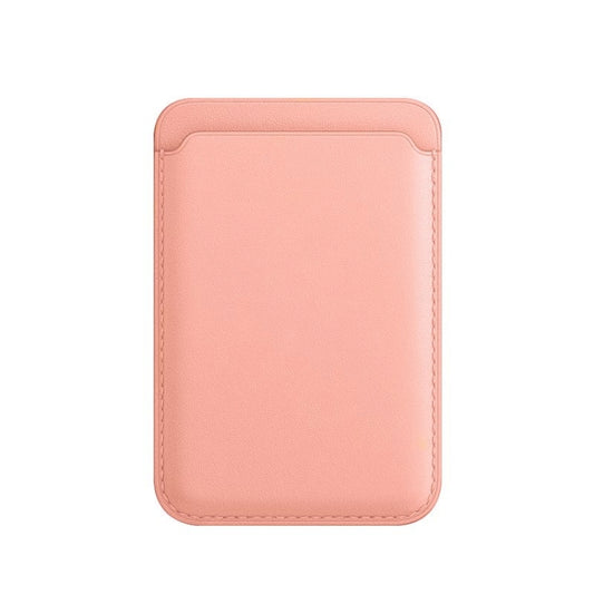MagSafe Magnetic Leather Card Case Holster For iPhone (Pink) - Card & Passport Bags by buy2fix | Online Shopping UK | buy2fix
