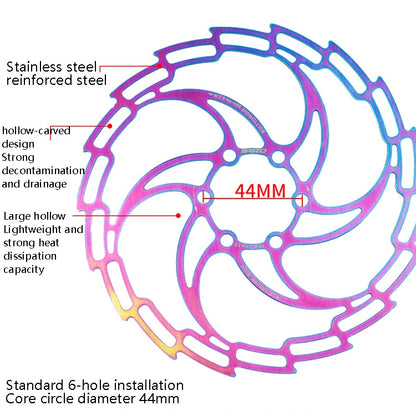 IIIPRO Bike Disc Mountain Bike Hollow Disc Dish Six Nail Brake Pad, Style: 160mm - Others by buy2fix | Online Shopping UK | buy2fix