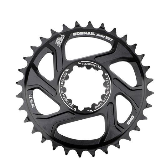 BDSNAIL Mountain Bike Single Disk GXP Direct-Shaped Integrated Disk Positive And Negative Tooth Disc, Colour: 32T (Black) - Bicycle Chains & Rounds by buy2fix | Online Shopping UK | buy2fix