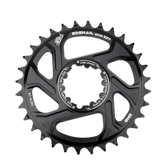 BDSNAIL Mountainbike Single Disk GXP Direct-Shaped Integrated Disk Positive und negative Zahnscheibe, Farbe: 32T (Schwarz)