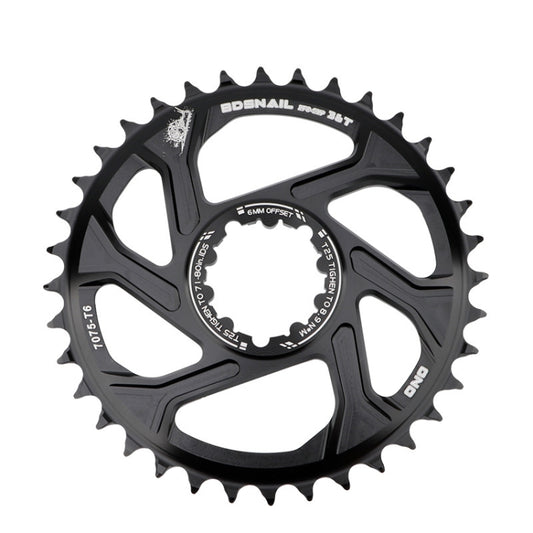 BDSNAIL Mountain Bike Single Disk GXP Direct-Shaped Integrated Disk Positive And Negative Tooth Disc, Colour: 36T (Black) - Bicycle Chains & Rounds by buy2fix | Online Shopping UK | buy2fix