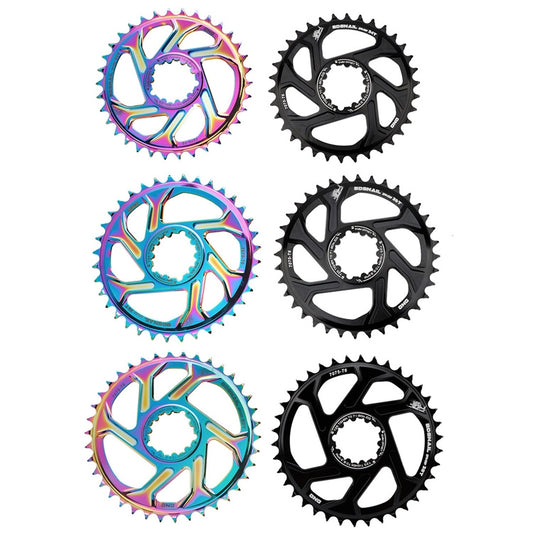 BDSNAIL Mountain Bike Single Disk GXP Direct-Shaped Integrated Disk Positive And Negative Tooth Disc, Colour: 38T (Black) - Bicycle Chains & Rounds by buy2fix | Online Shopping UK | buy2fix