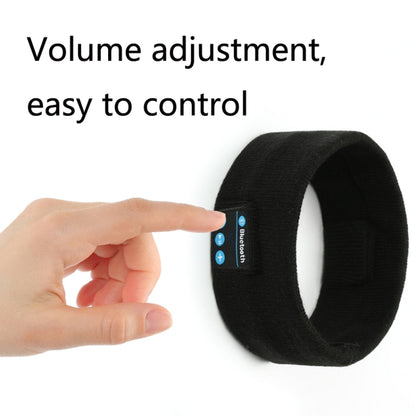 Bluetooth Headset Sports Headband Outdoor Running Yoga Sweat-Absorbent Headscarf, Colour: Black - Smart Hats by buy2fix | Online Shopping UK | buy2fix