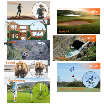SNDWAY Rangefinder Instrument Outdoor Telescope Golf Measuring Instrument, Model: SW1500B 1500m - Laser Rangefinder by SNDWAY | Online Shopping UK | buy2fix