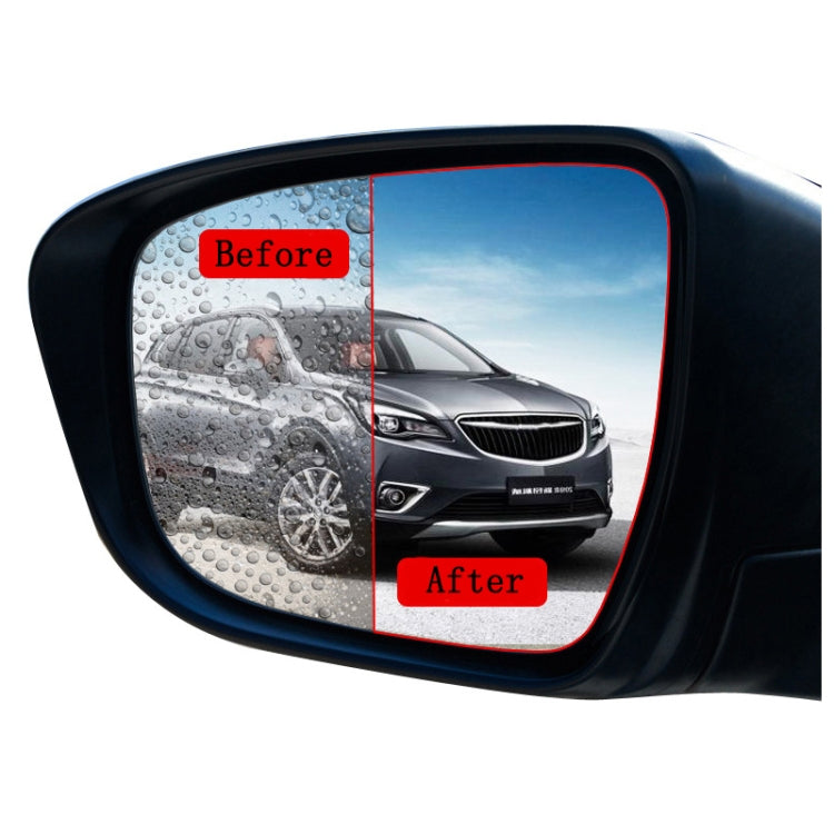 2pcs /Set Rainproof Anti-Fog And Anti-Reflective Film For Car Rearview Mirror Ellipse 100X145mm(Transparent) - Auto Film by buy2fix | Online Shopping UK | buy2fix