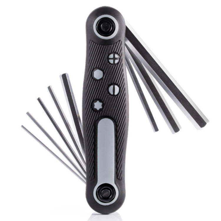 8 In 1 Bicycle Repair Portable Folding Allen Wrench(Inner Hexagon) - Maintenance tools by buy2fix | Online Shopping UK | buy2fix