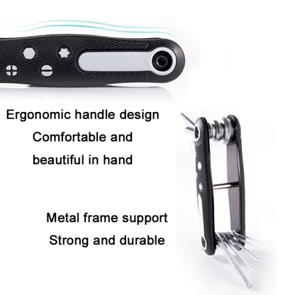 8 In 1 Bicycle Repair Portable Folding Allen Wrench(Phillips Slotted) - Maintenance tools by buy2fix | Online Shopping UK | buy2fix