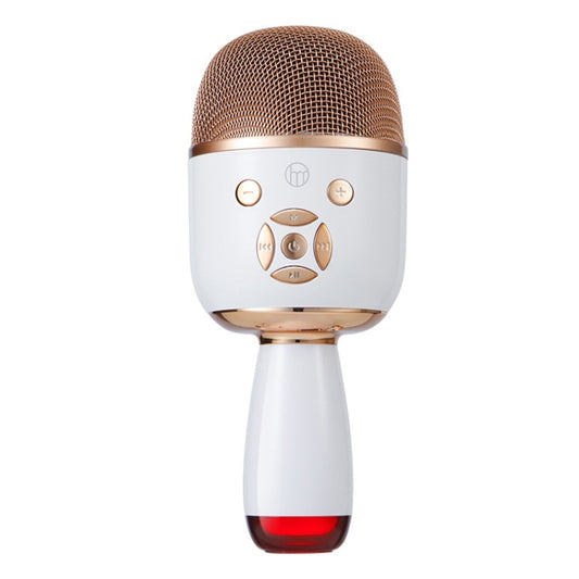 K58 Home Bluetooth Wireless Microphone With Lamp Mobile Phone K Song Children Microphone Audio(White) - Microphone by buy2fix | Online Shopping UK | buy2fix