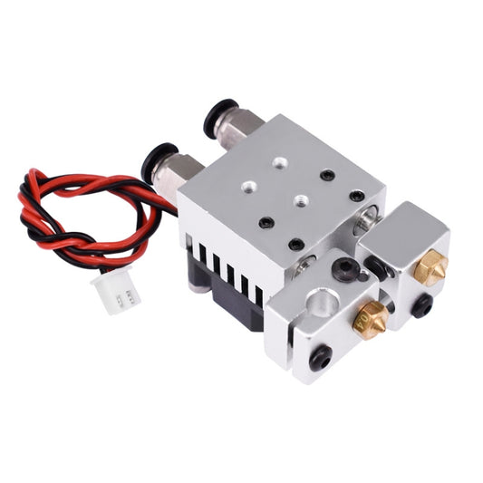 3D Printer Parts E3D V6 Back Screw With Cooling Fan Double-Head Mixed Color Extruded Aluminum Block Kit - Parts by buy2fix | Online Shopping UK | buy2fix