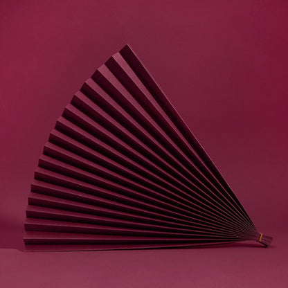 69x39cm Photo Props Hard Cardboard Folding Fan Photography Background Folded Paper(02 Purple Red) - Paper Cut Props by buy2fix | Online Shopping UK | buy2fix