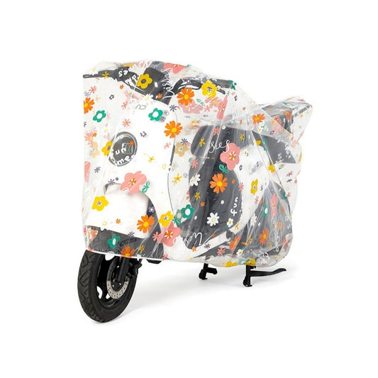 General Rain And Dustproof PEVA Car Cover For Motorcycles And Electric Vehicles, Specification: 180x120cm(Sun Flower) - Raincoat by buy2fix | Online Shopping UK | buy2fix