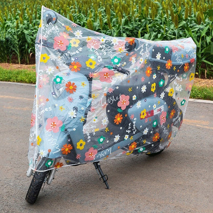 General Rain And Dustproof PEVA Car Cover For Motorcycles And Electric Vehicles, Specification: 180x120cm(Small Dinosaur) - Raincoat by buy2fix | Online Shopping UK | buy2fix
