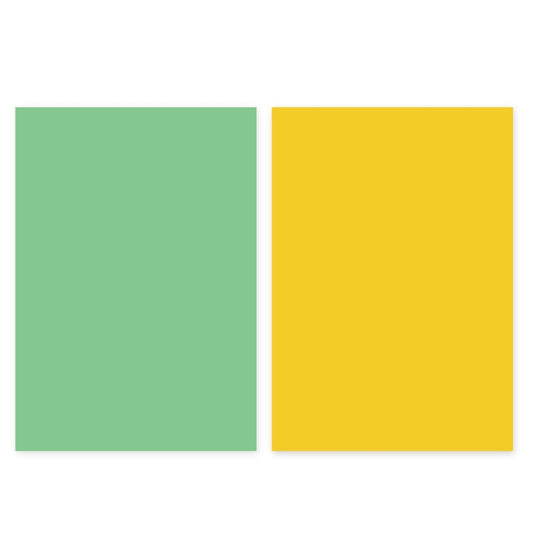 Double-Sided Photo Background Paper Thickening Morandi Series Shoot Props(Lemon Yellow+Gray Bean Green) - Solid Color by buy2fix | Online Shopping UK | buy2fix